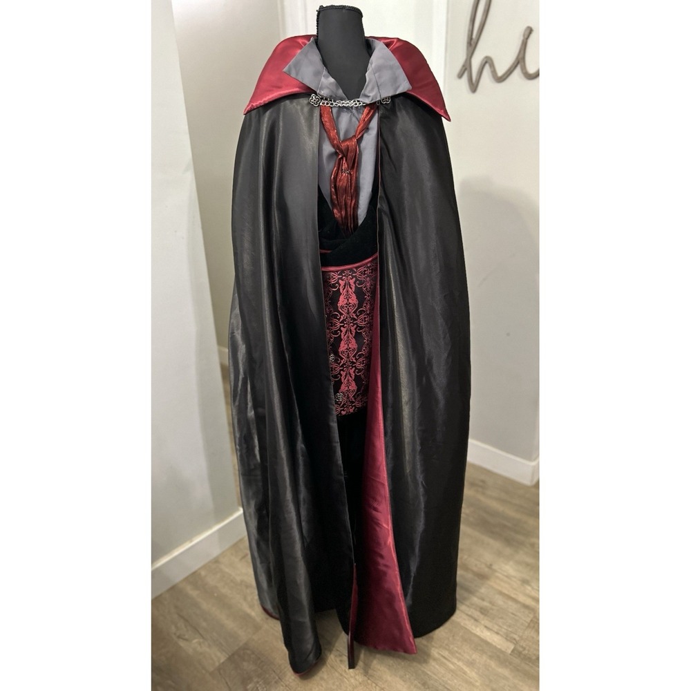 Adult Midnight Count Vampire Costume‎ Theatrical Halloween Cosplay 3X COMPLETE